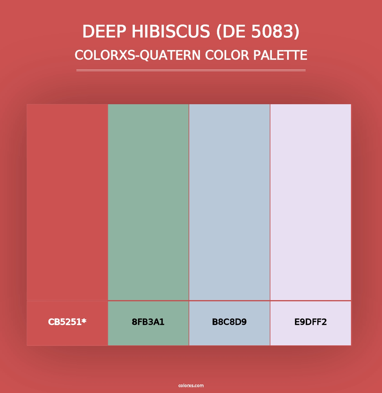 Deep Hibiscus (DE 5083) - Colorxs Quad Palette