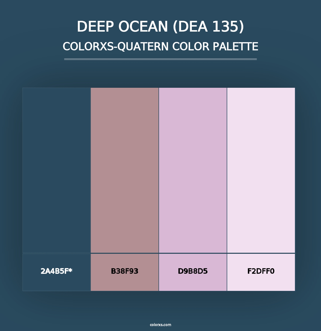 Deep Ocean (DEA 135) - Colorxs Quad Palette