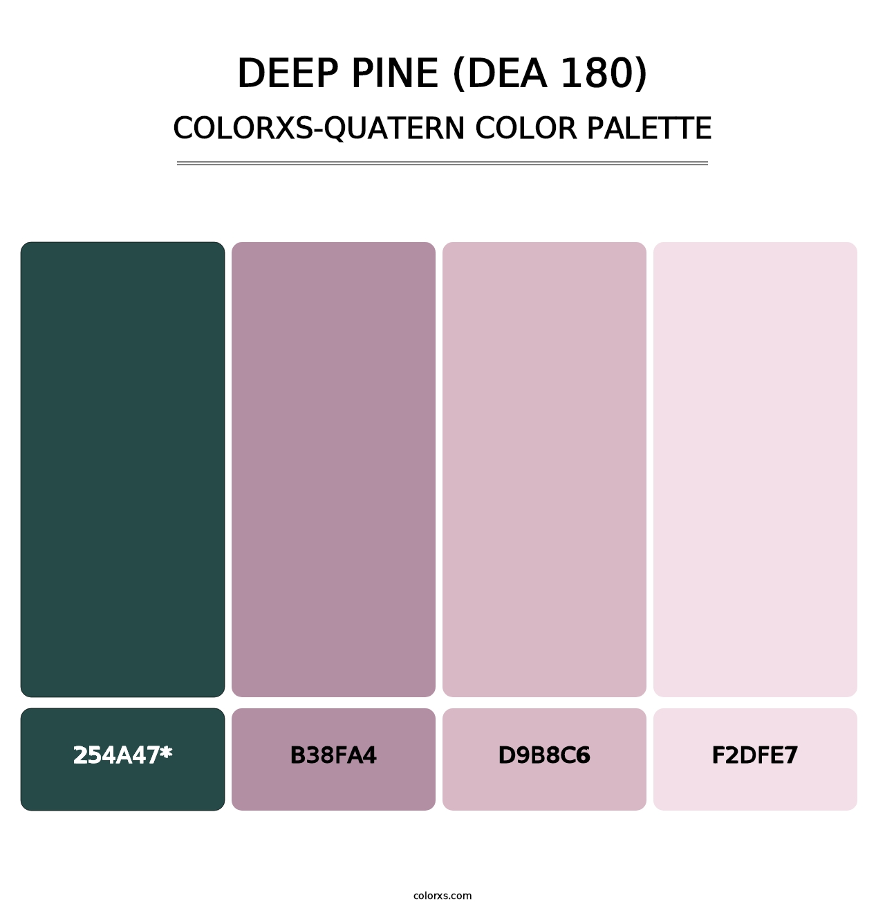 Deep Pine (DEA 180) - Colorxs Quad Palette