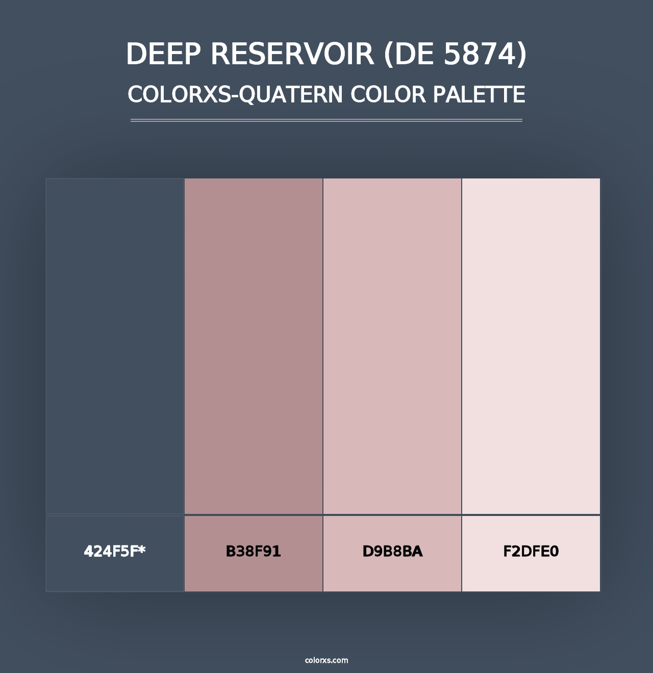 Deep Reservoir (DE 5874) - Colorxs Quad Palette