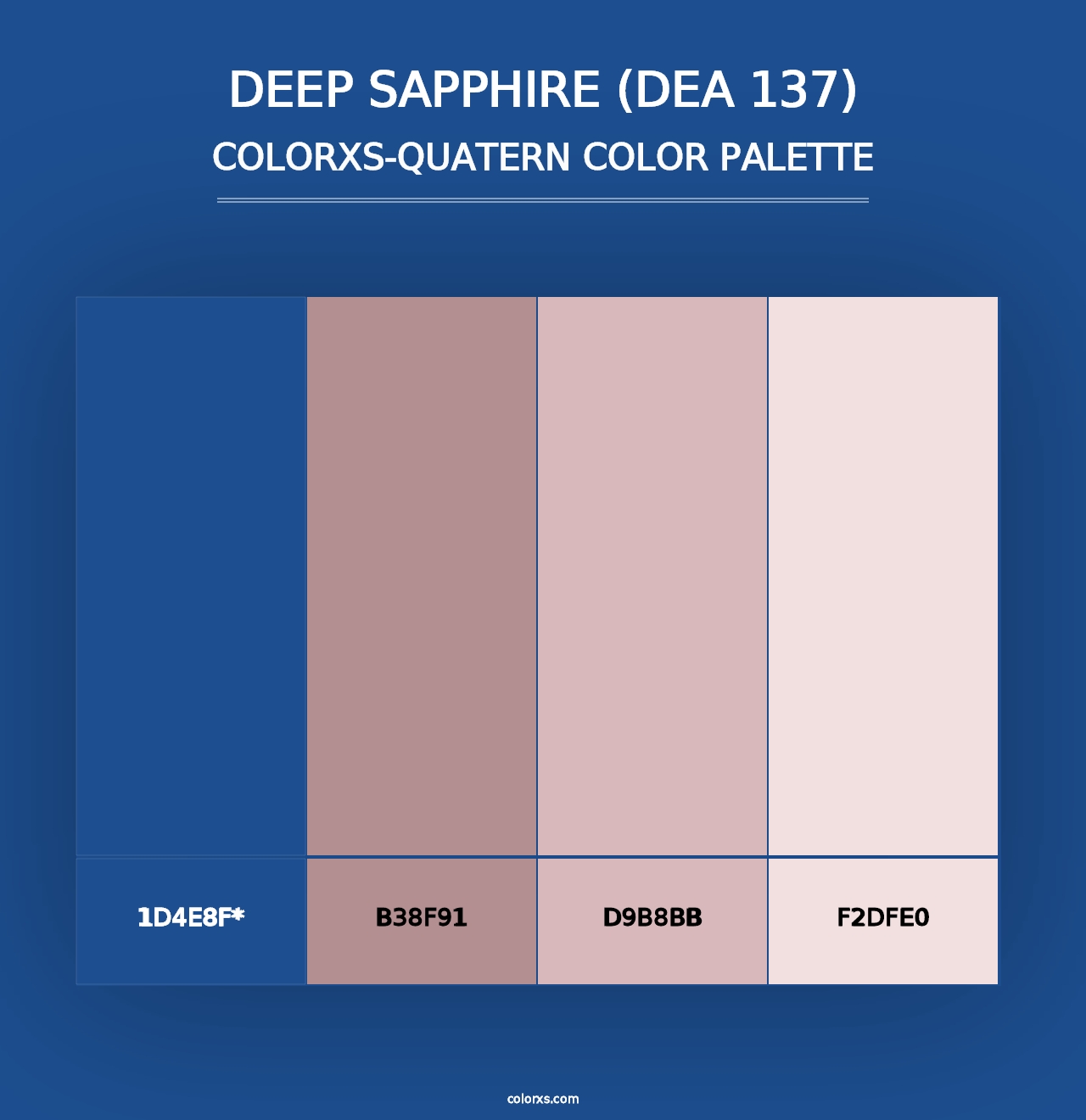 Deep Sapphire (DEA 137) - Colorxs Quad Palette