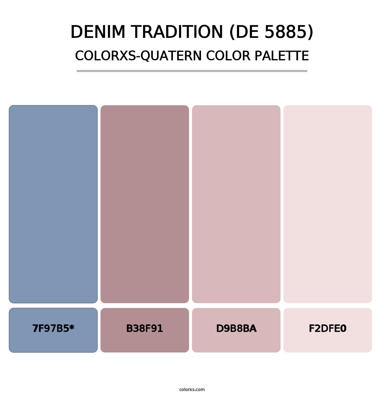 Denim Tradition (DE 5885) - Colorxs Quad Palette