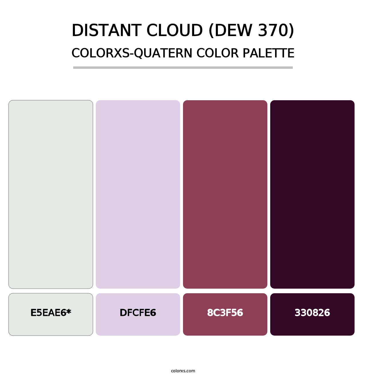 Distant Cloud (DEW 370) - Colorxs Quad Palette