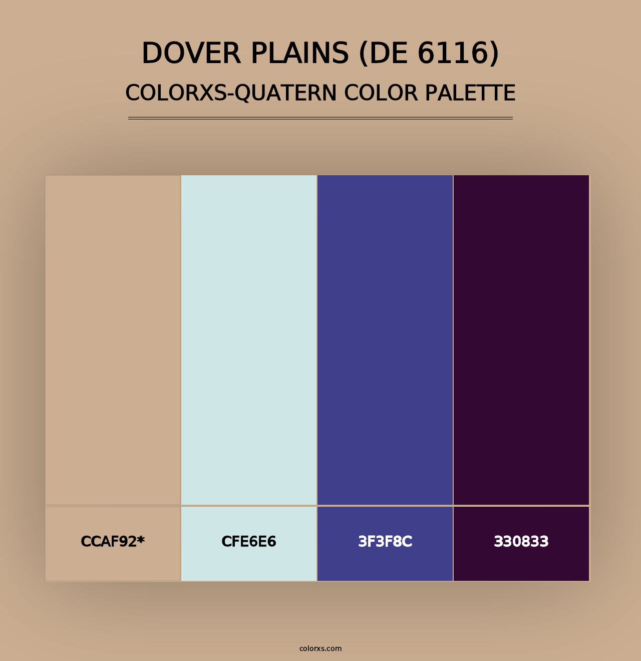 Dover Plains (DE 6116) - Colorxs Quad Palette