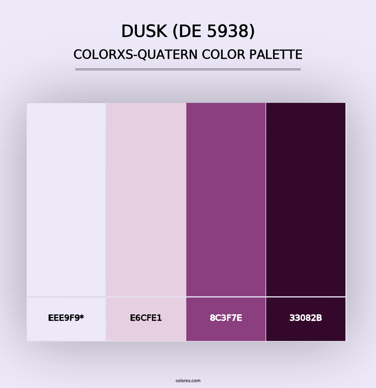 Dusk (DE 5938) - Colorxs Quad Palette