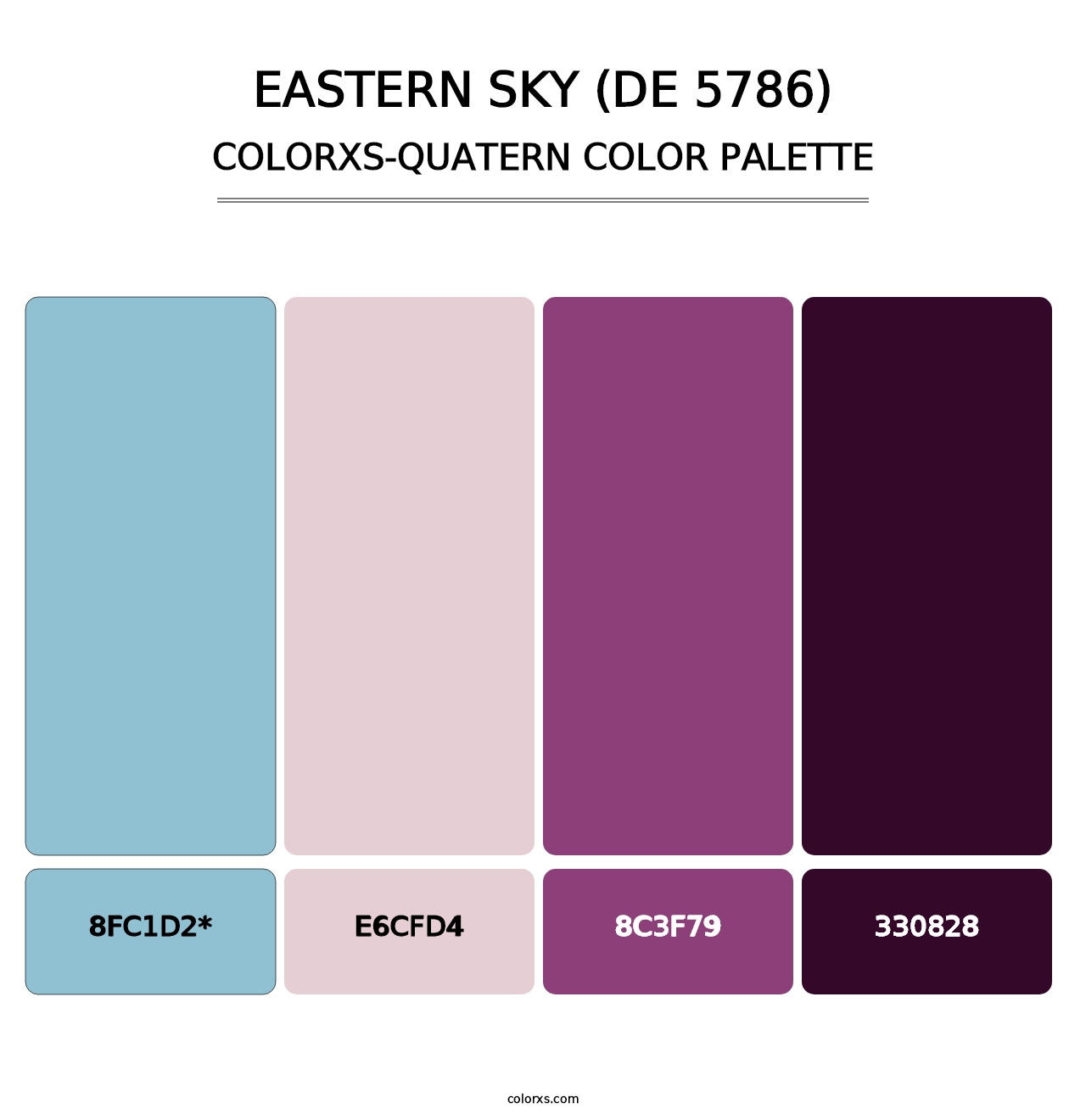 Eastern Sky (DE 5786) - Colorxs Quad Palette