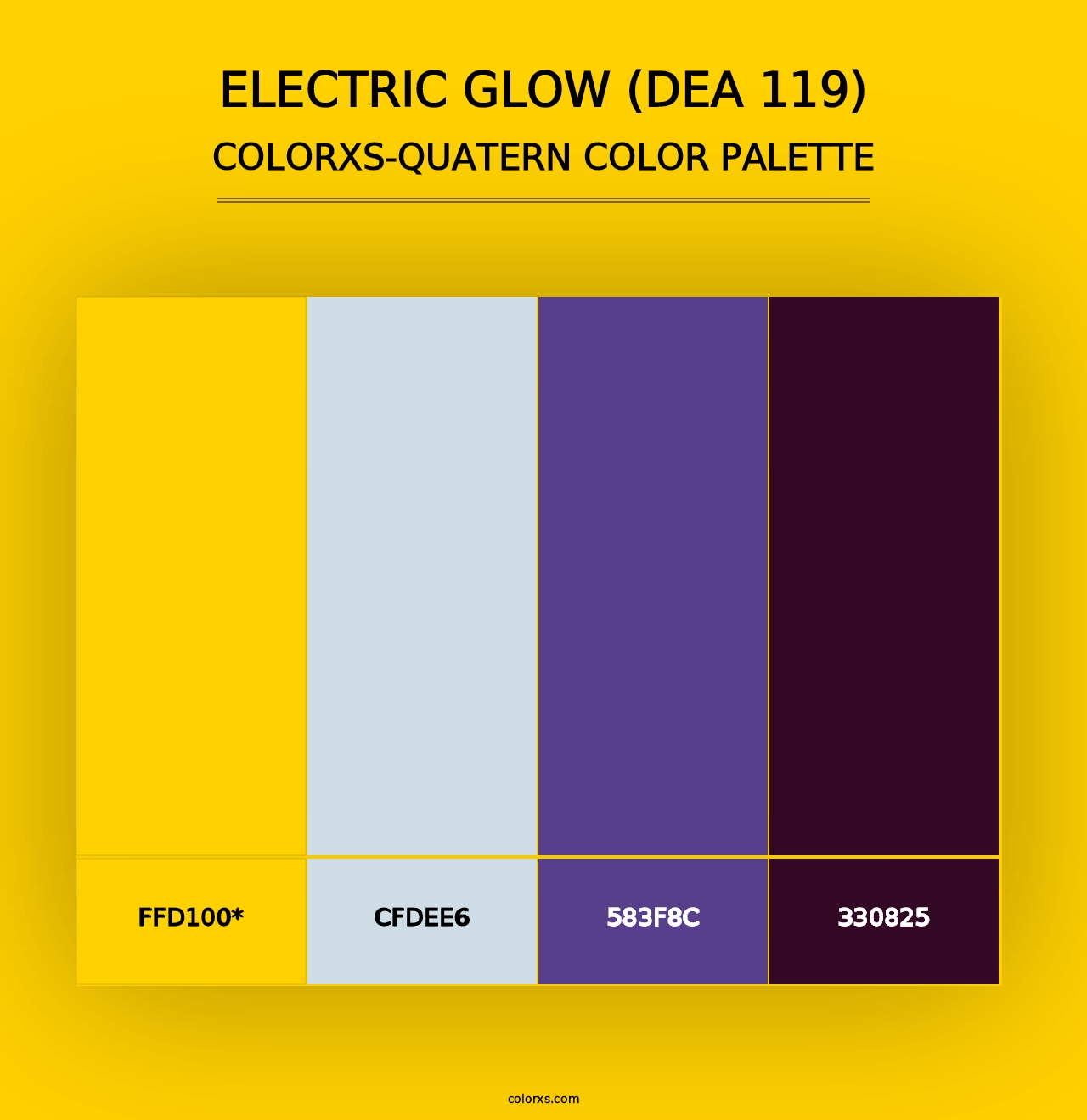 Electric Glow (DEA 119) - Colorxs Quad Palette