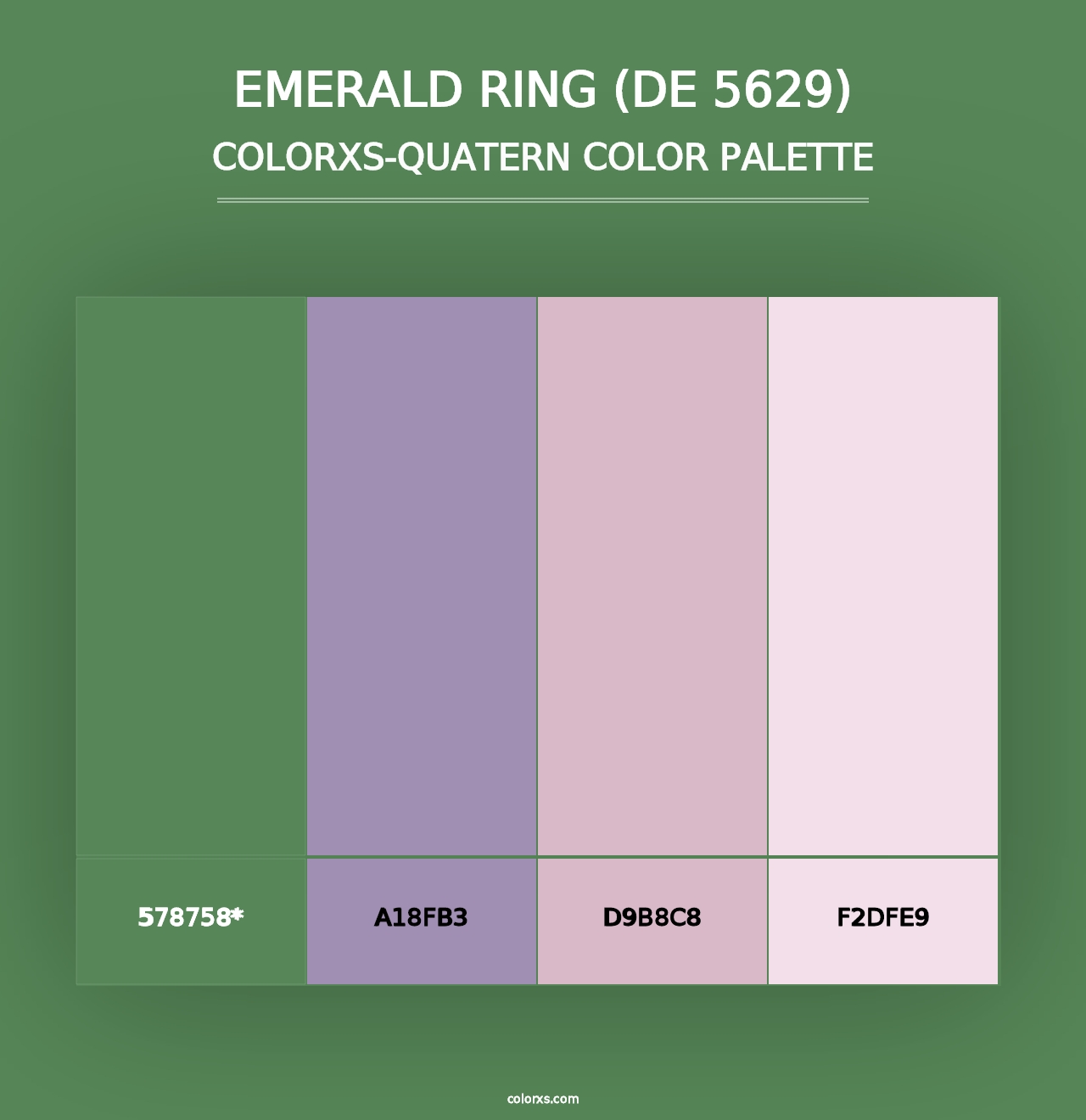 Emerald Ring (DE 5629) - Colorxs Quad Palette