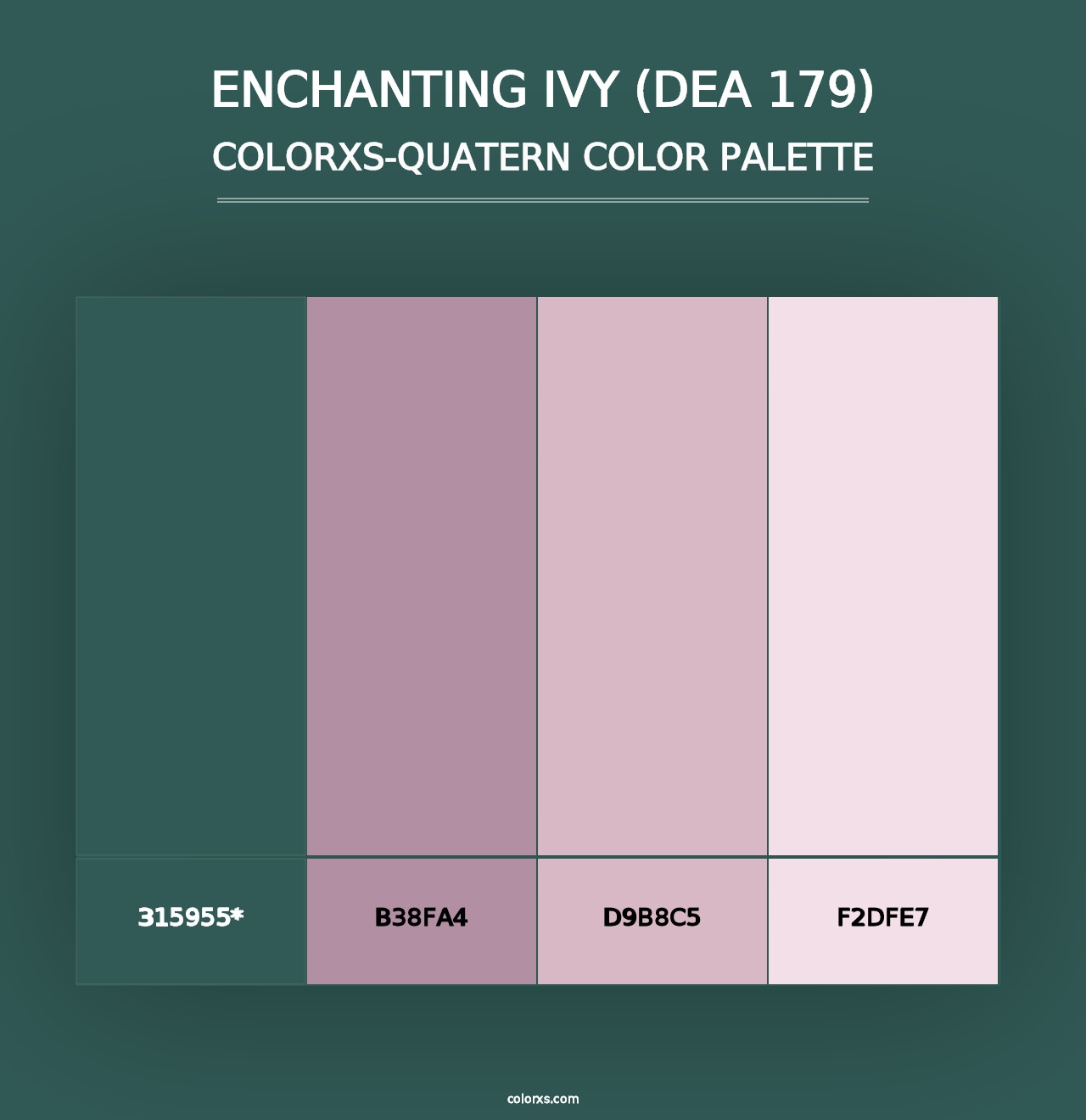 Enchanting Ivy (DEA 179) - Colorxs Quad Palette