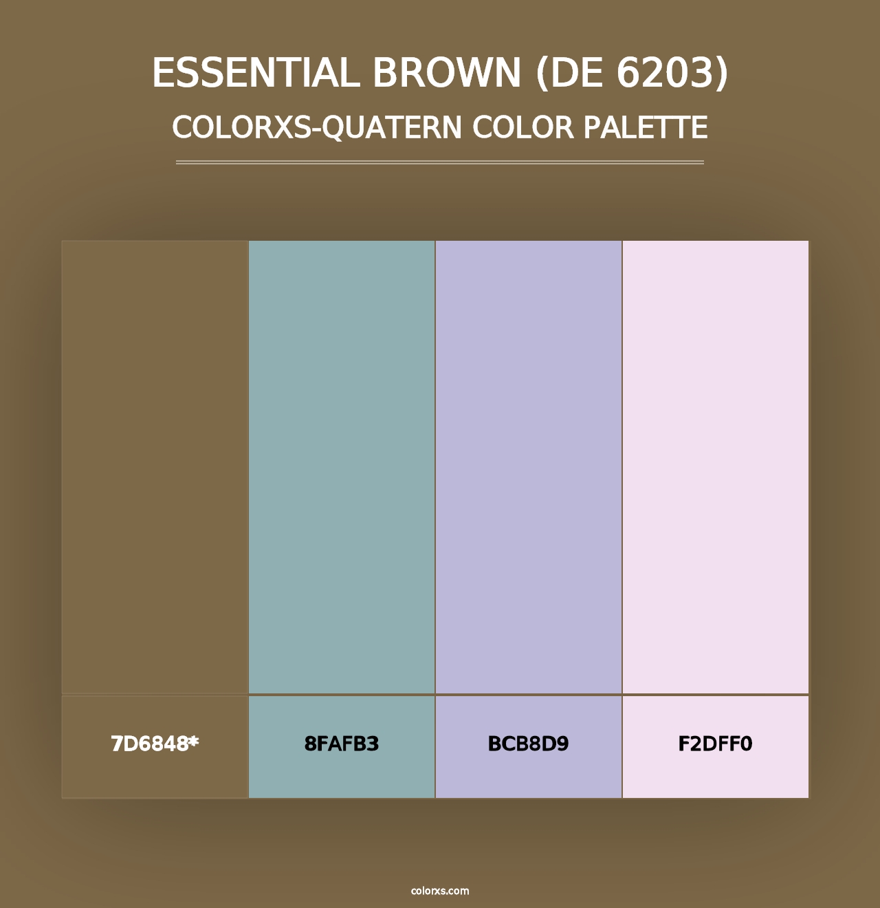 Essential Brown (DE 6203) - Colorxs Quad Palette