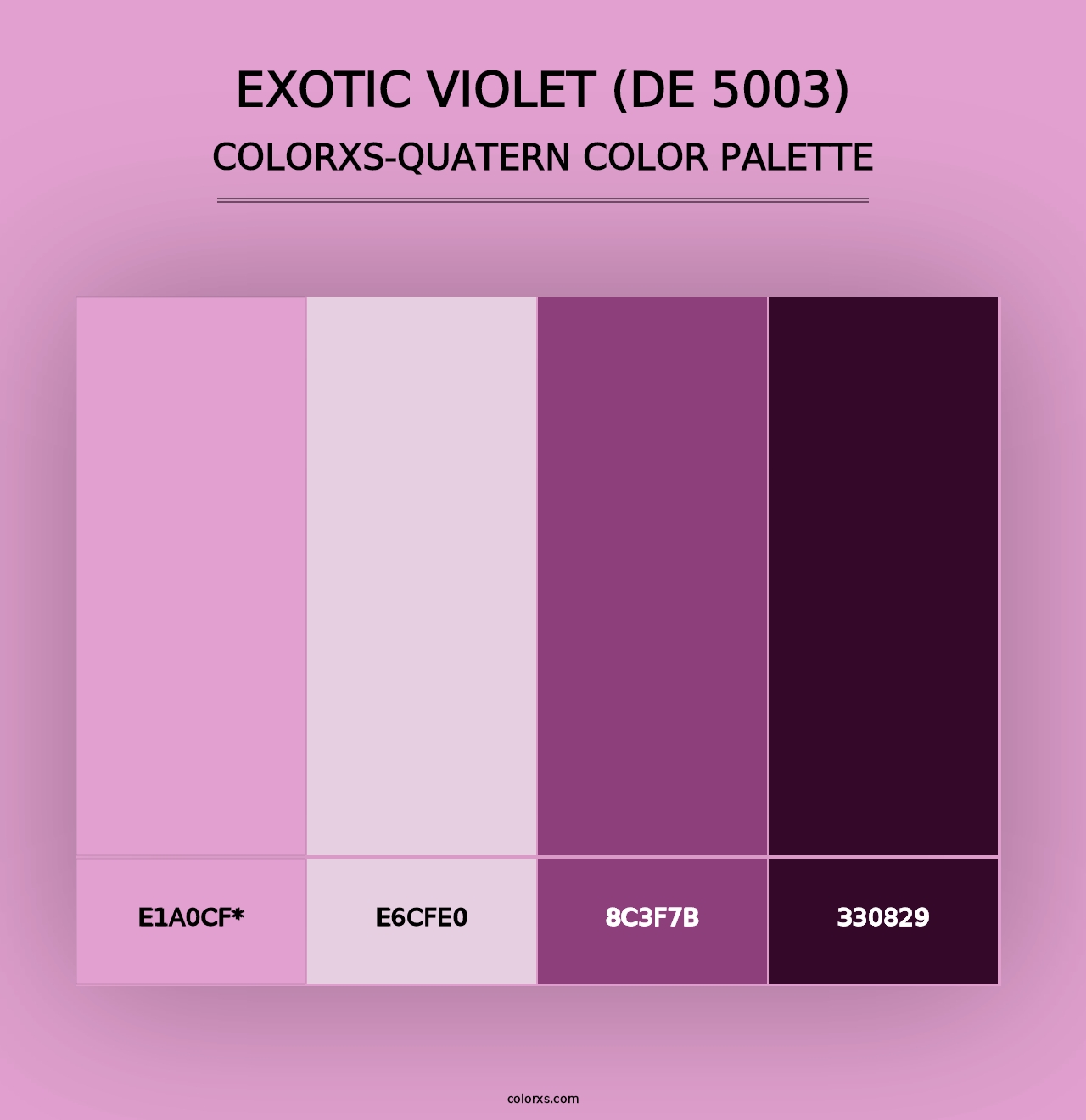 Exotic Violet (DE 5003) - Colorxs Quad Palette