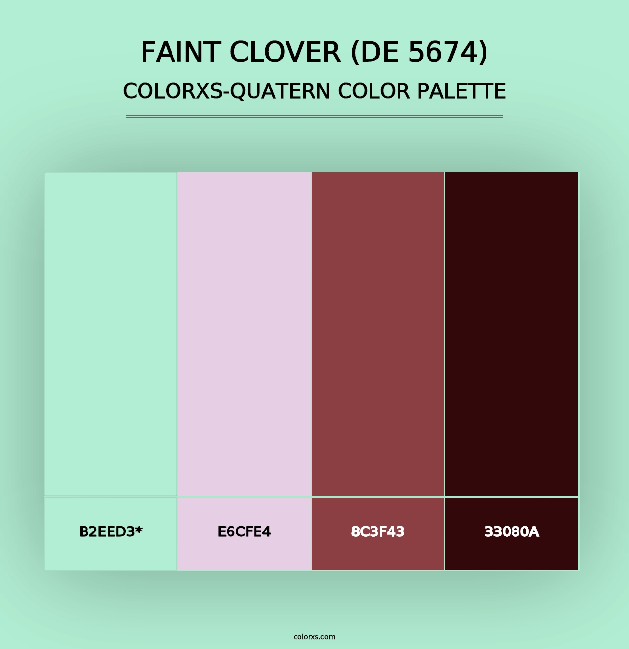 Faint Clover (DE 5674) - Colorxs Quad Palette