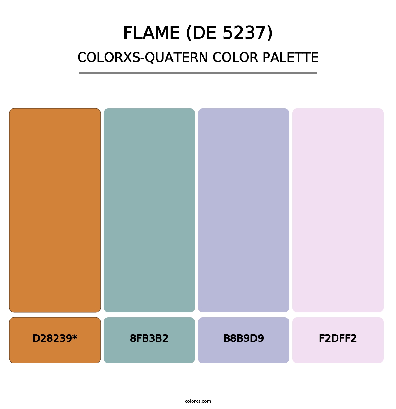 Flame (DE 5237) - Colorxs Quad Palette