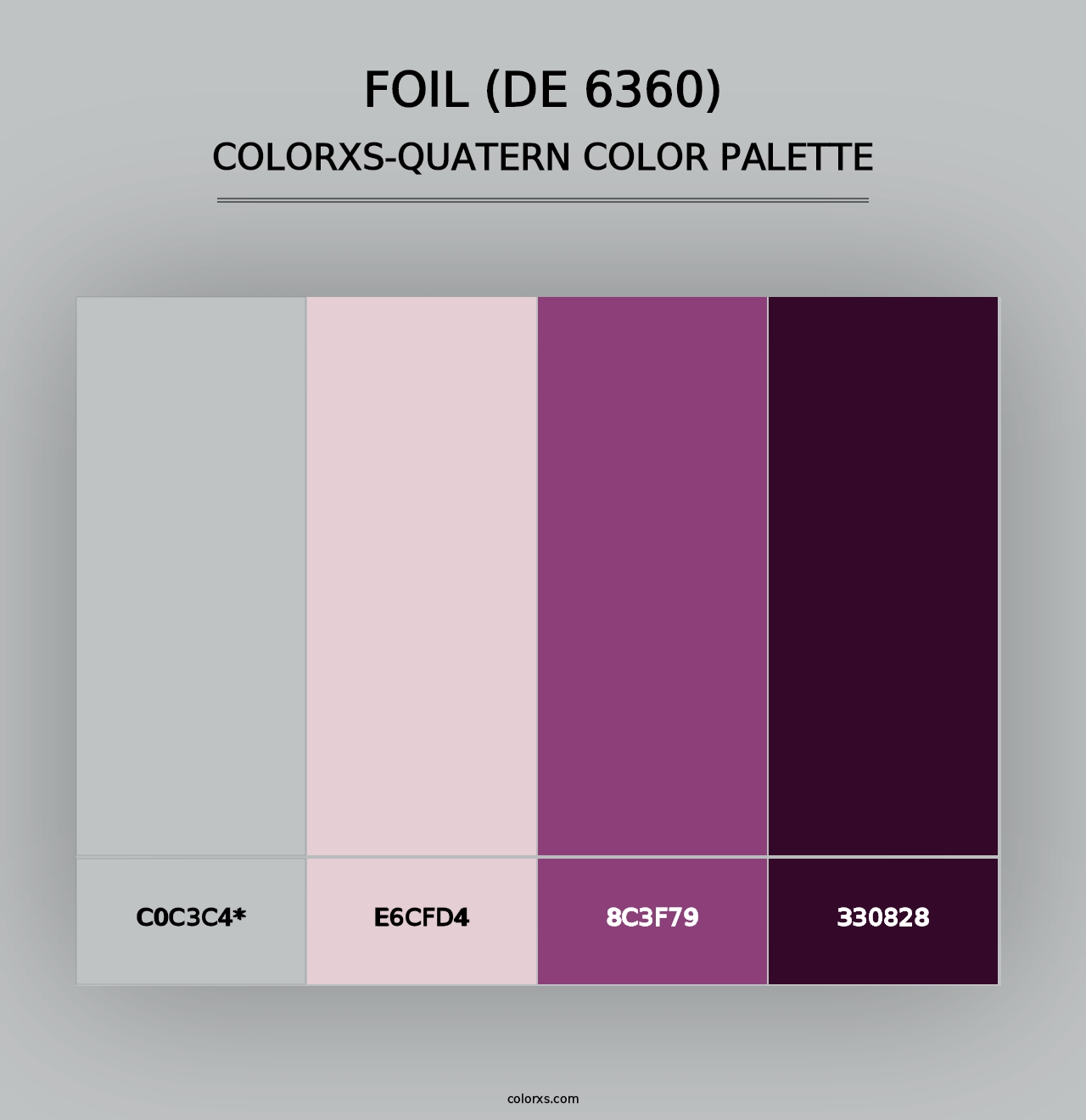 Foil (DE 6360) - Colorxs Quad Palette