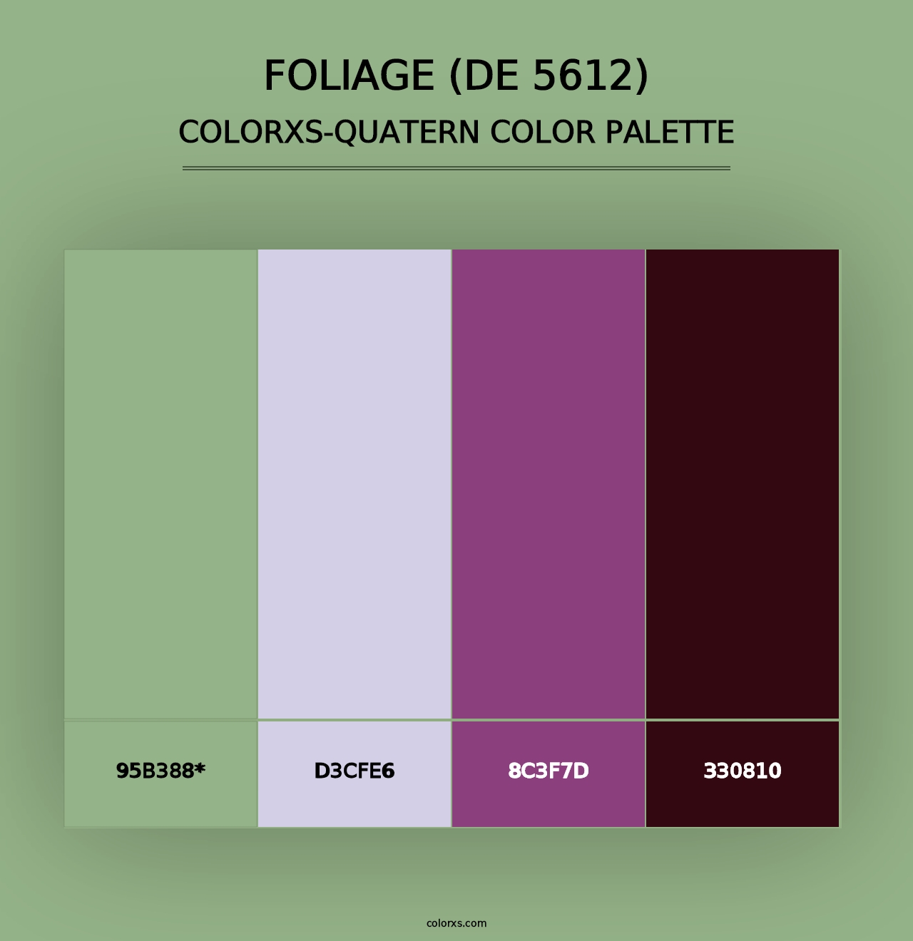 Foliage (DE 5612) - Colorxs Quad Palette