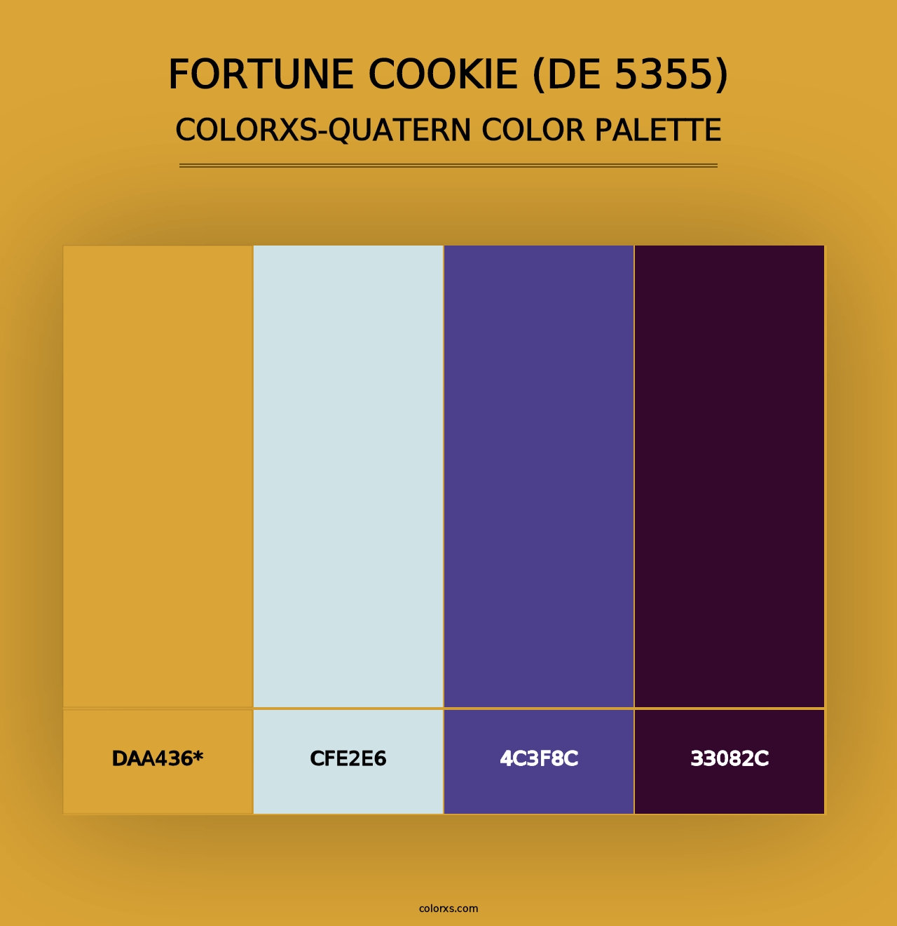 Fortune Cookie (DE 5355) - Colorxs Quad Palette