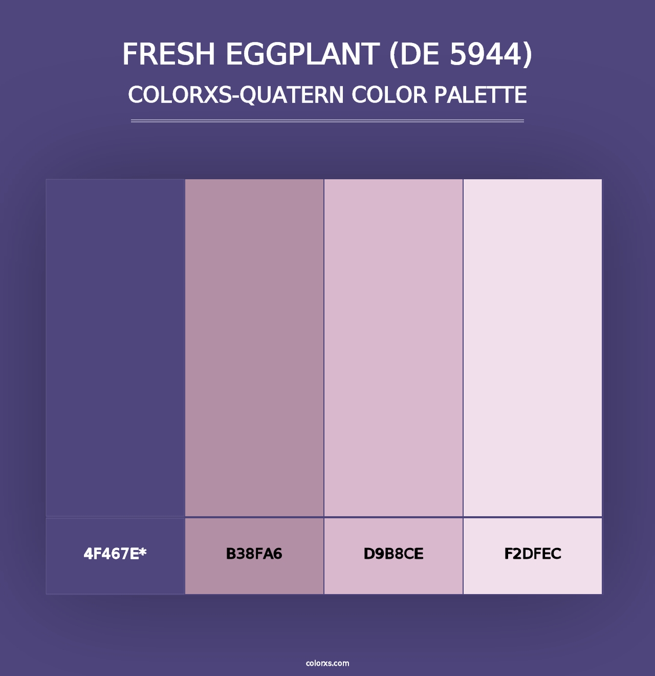 Fresh Eggplant (DE 5944) - Colorxs Quad Palette