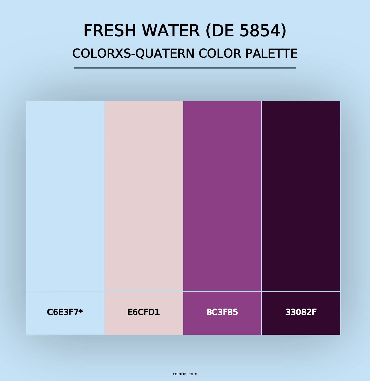 Fresh Water (DE 5854) - Colorxs Quad Palette