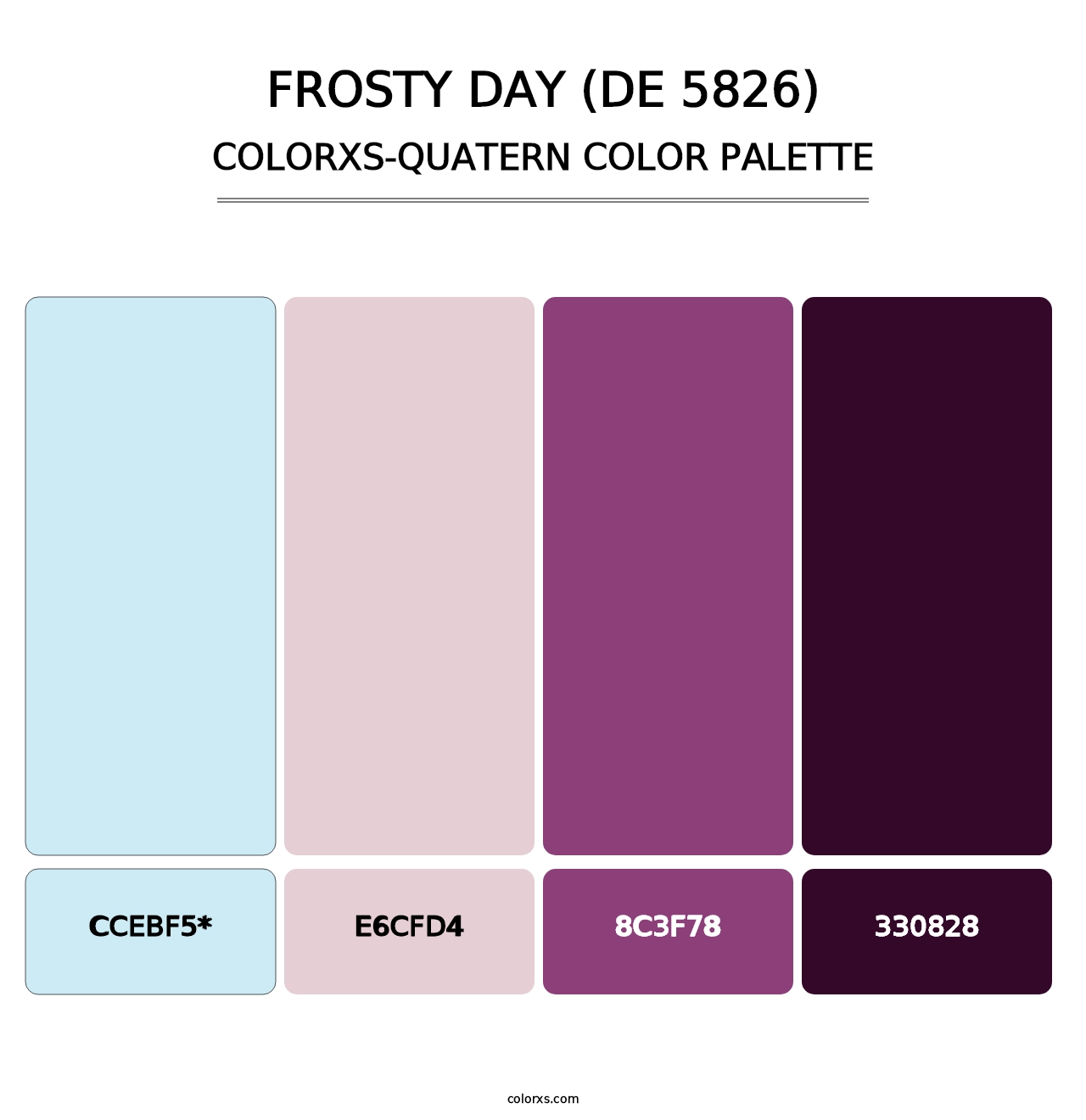 Frosty Day (DE 5826) - Colorxs Quad Palette