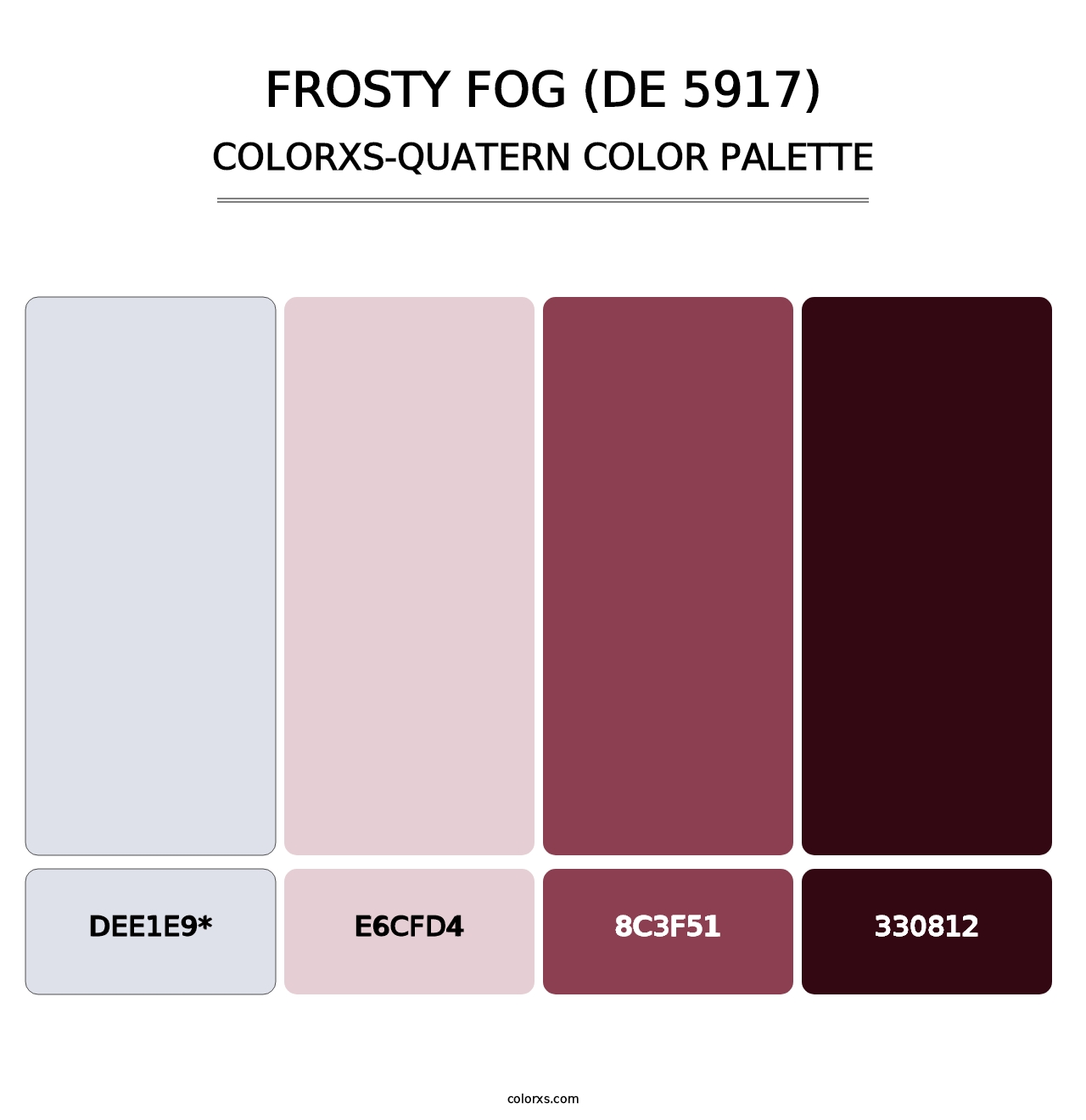 Frosty Fog (DE 5917) - Colorxs Quad Palette