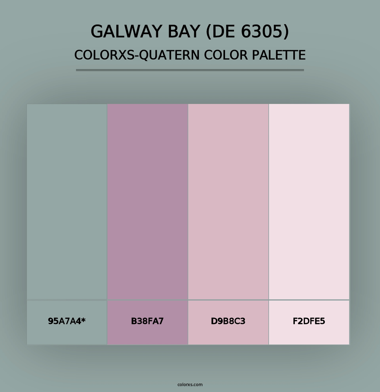 Galway Bay (DE 6305) - Colorxs Quad Palette