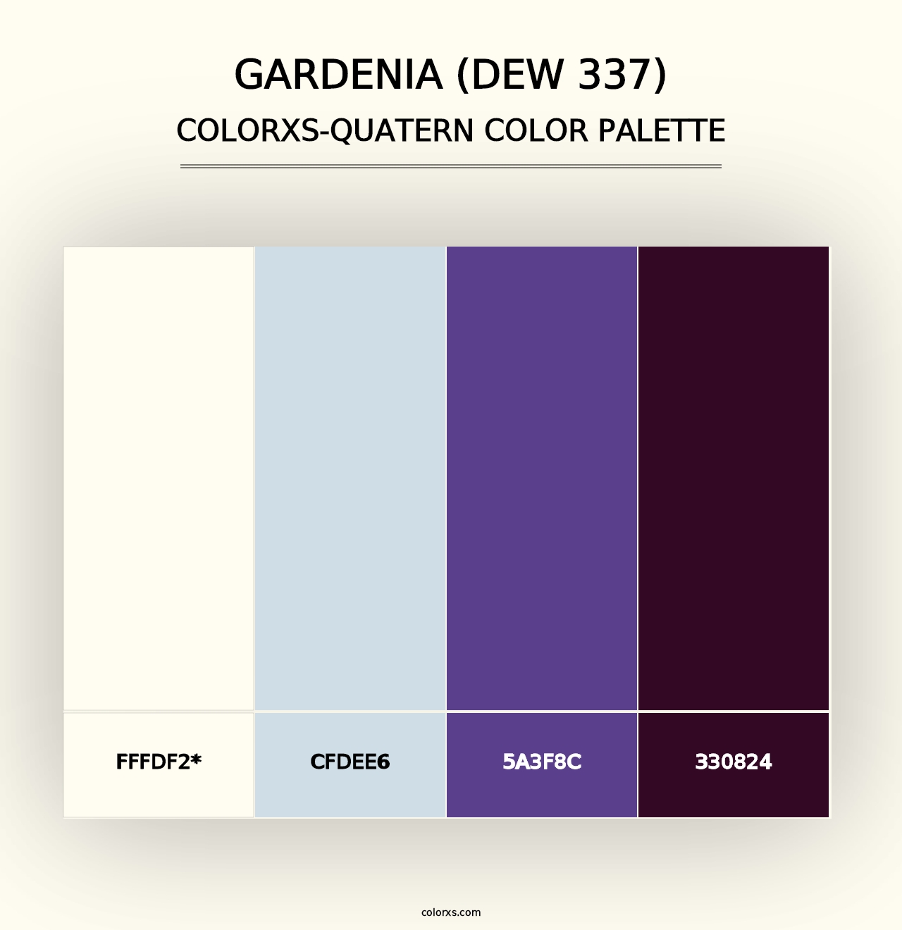 Gardenia (DEW 337) - Colorxs Quad Palette