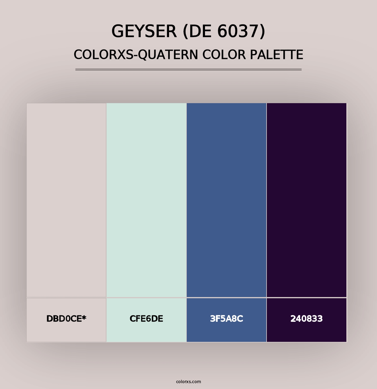 Geyser (DE 6037) - Colorxs Quad Palette