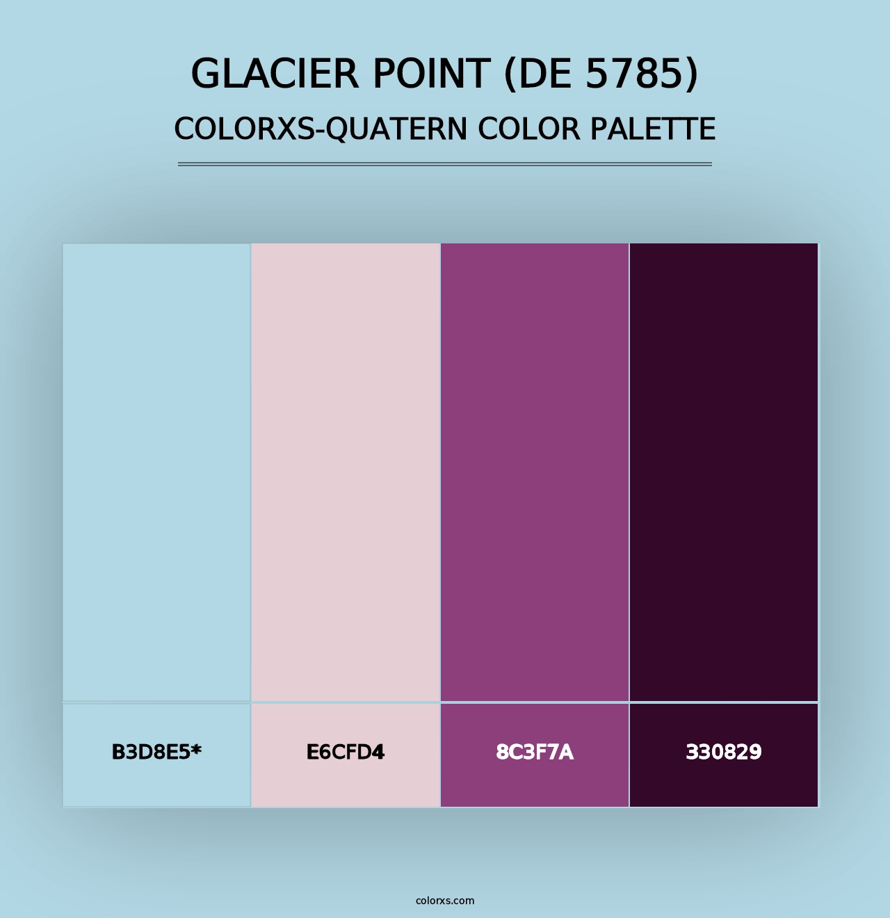 Glacier Point (DE 5785) - Colorxs Quad Palette