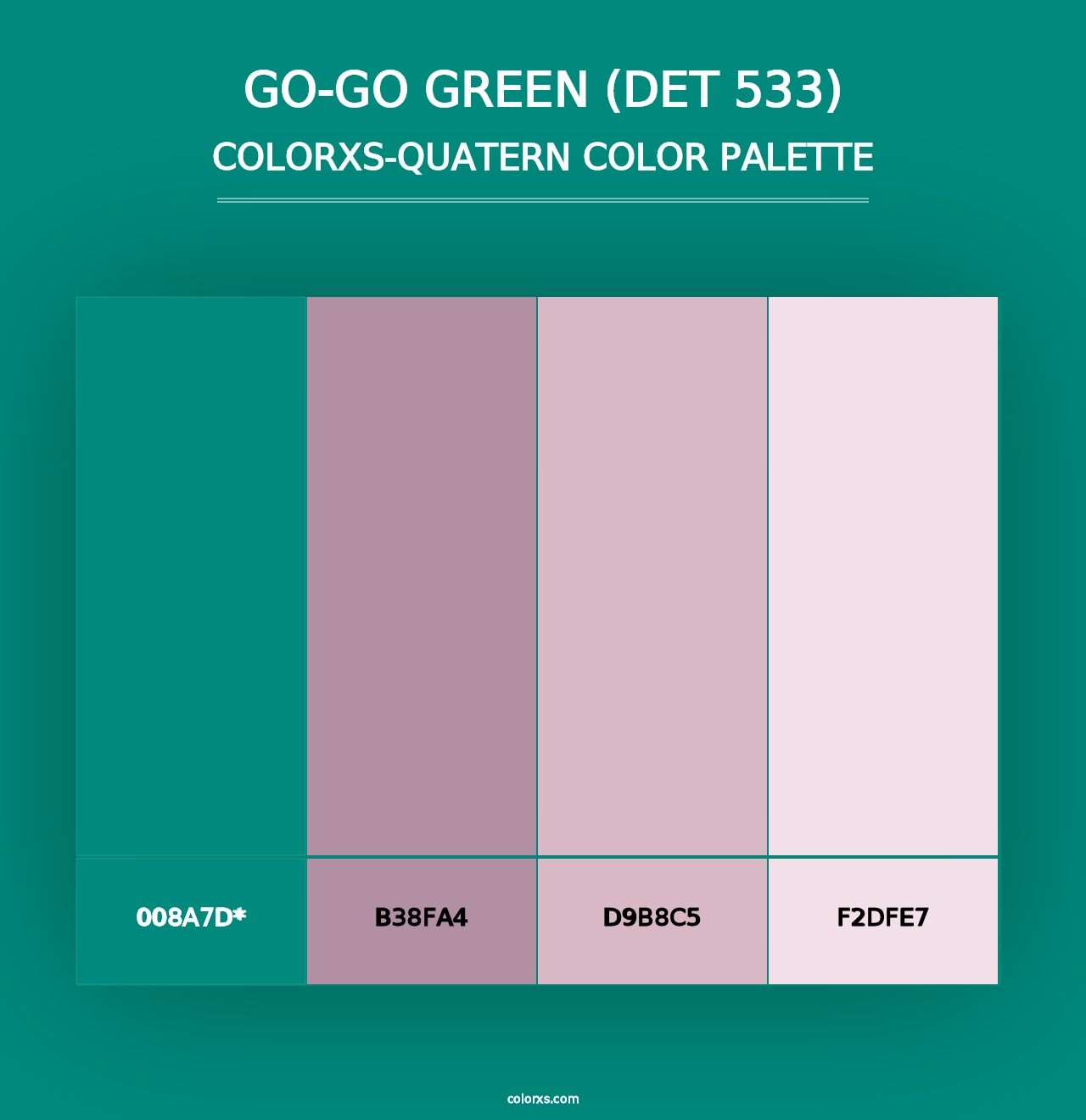 Go-Go Green (DET 533) - Colorxs Quad Palette