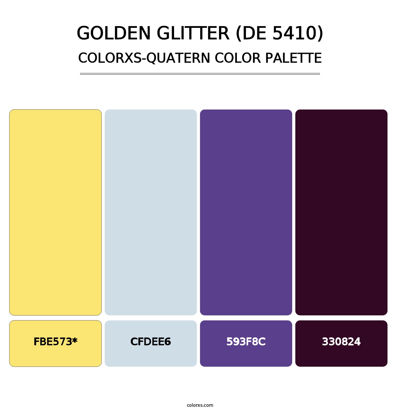 Golden Glitter (DE 5410) - Colorxs Quad Palette