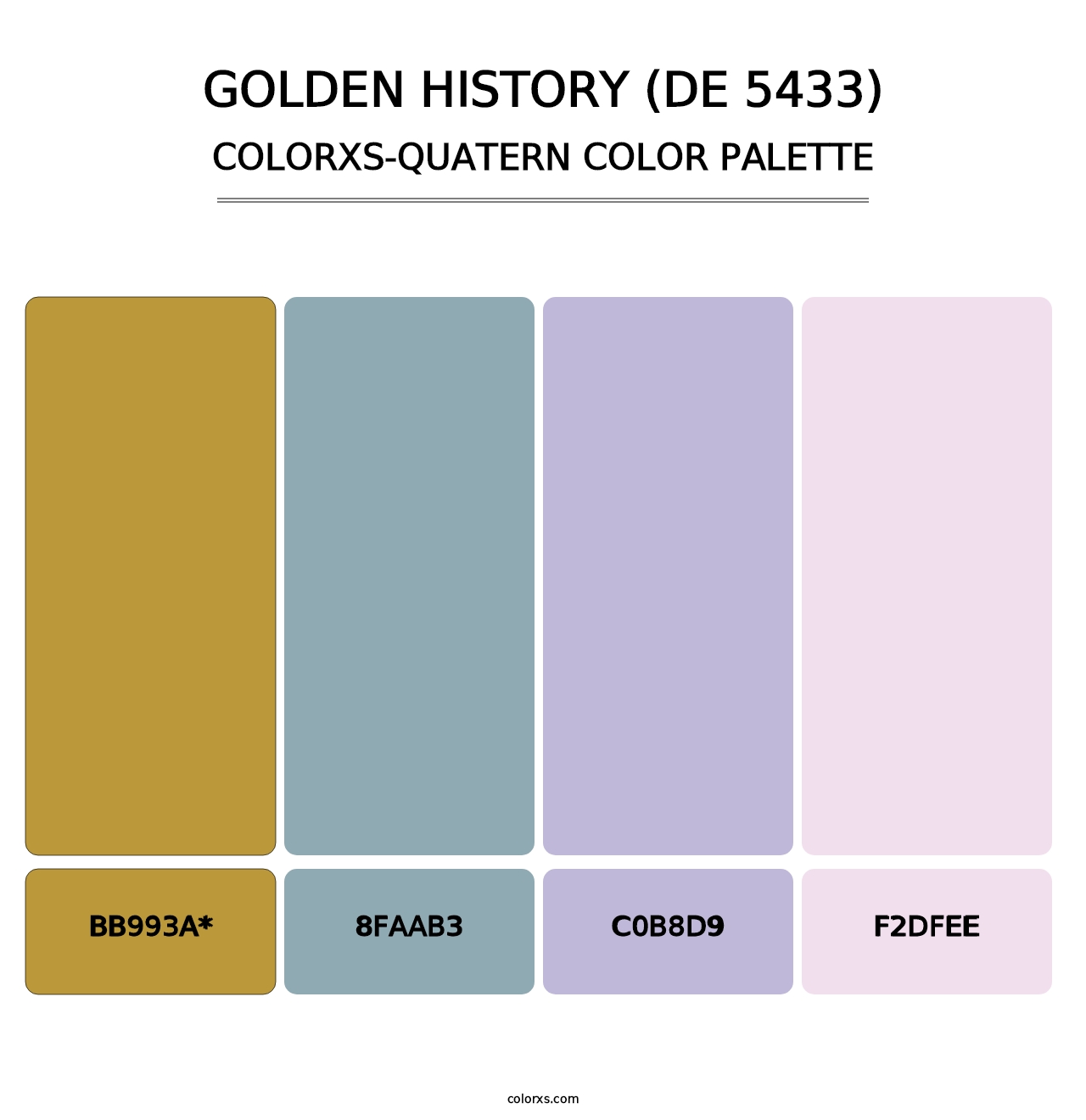 Golden History (DE 5433) - Colorxs Quad Palette