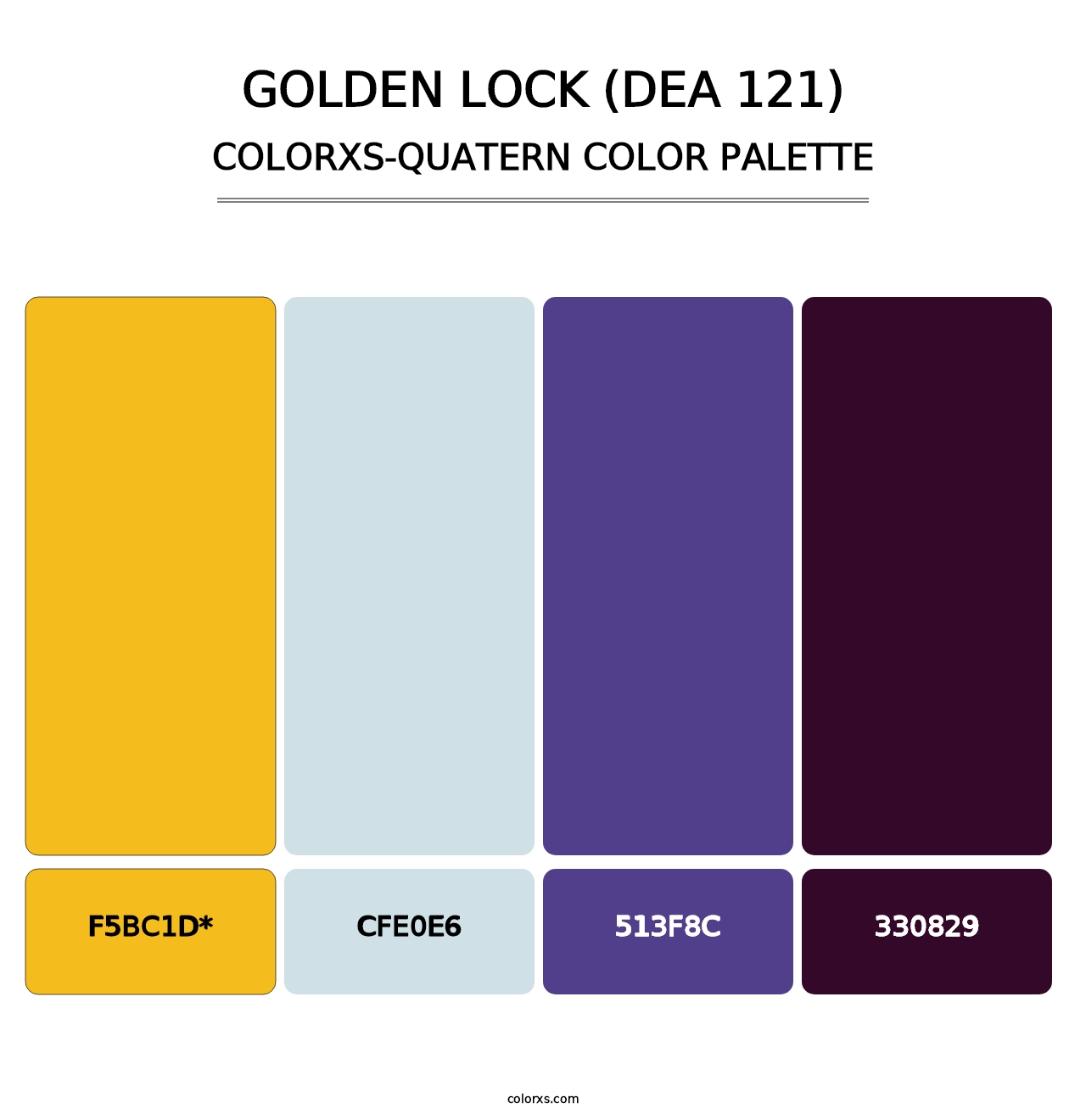 Golden Lock (DEA 121) - Colorxs Quad Palette