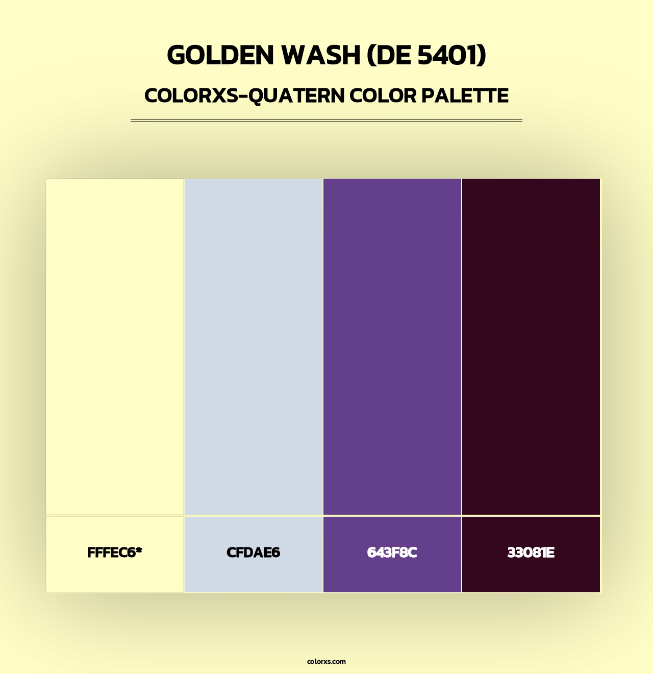 Golden Wash (DE 5401) - Colorxs Quad Palette