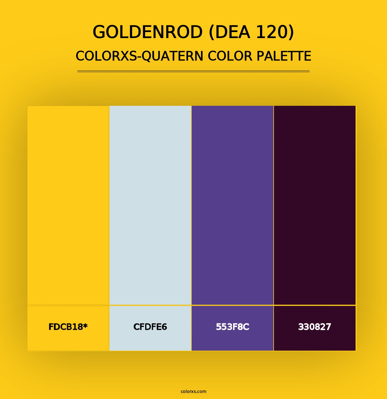 Goldenrod (DEA 120) - Colorxs Quad Palette