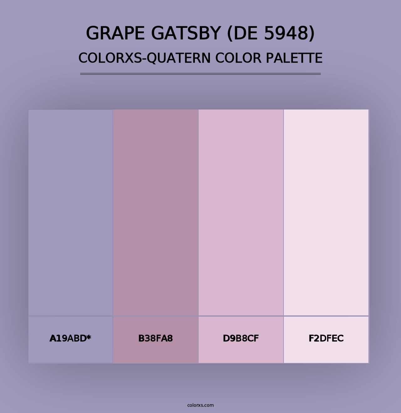 Grape Gatsby (DE 5948) - Colorxs Quad Palette