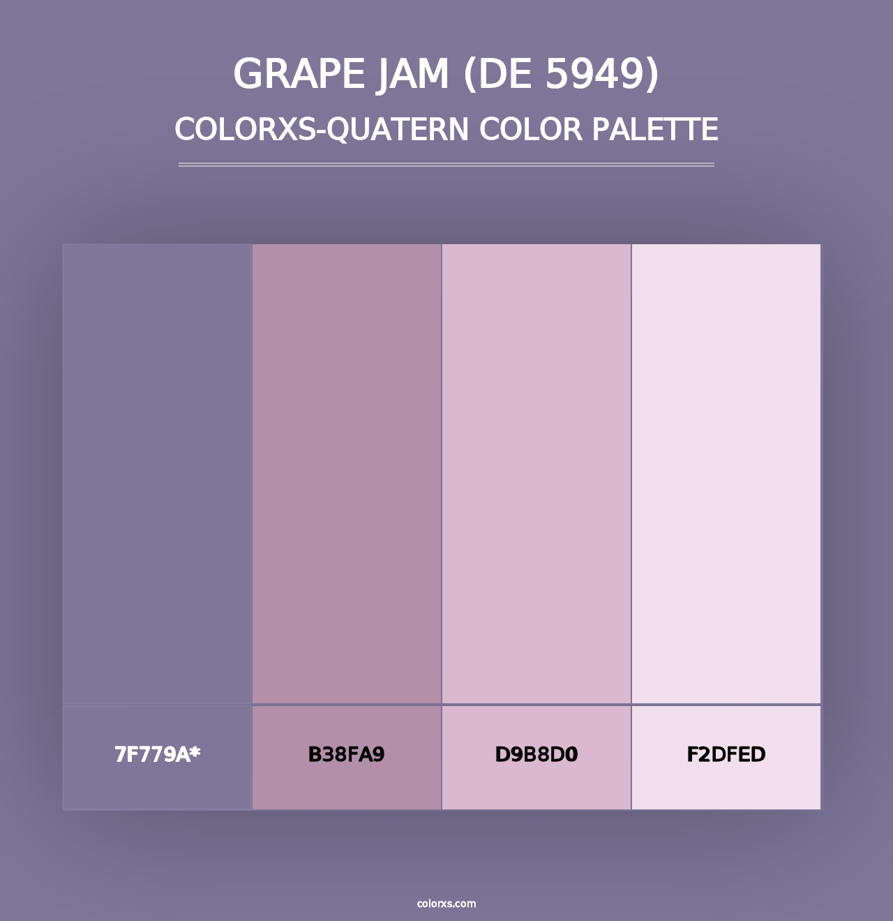 Grape Jam (DE 5949) - Colorxs Quad Palette