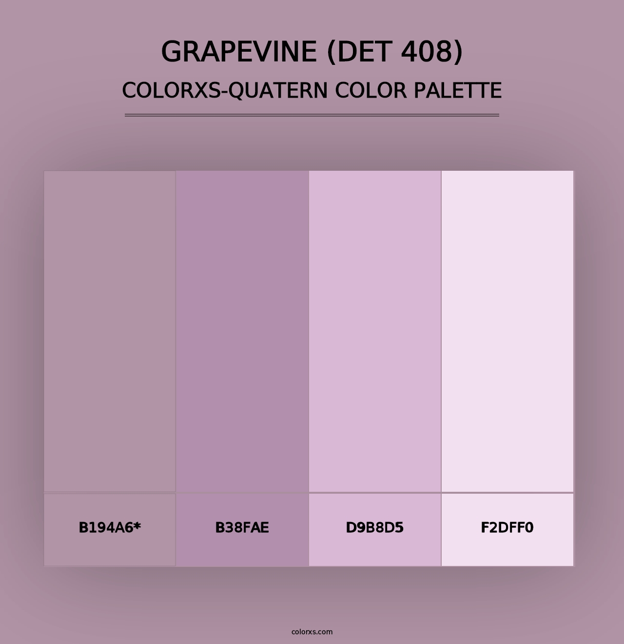 Grapevine (DET 408) - Colorxs Quad Palette