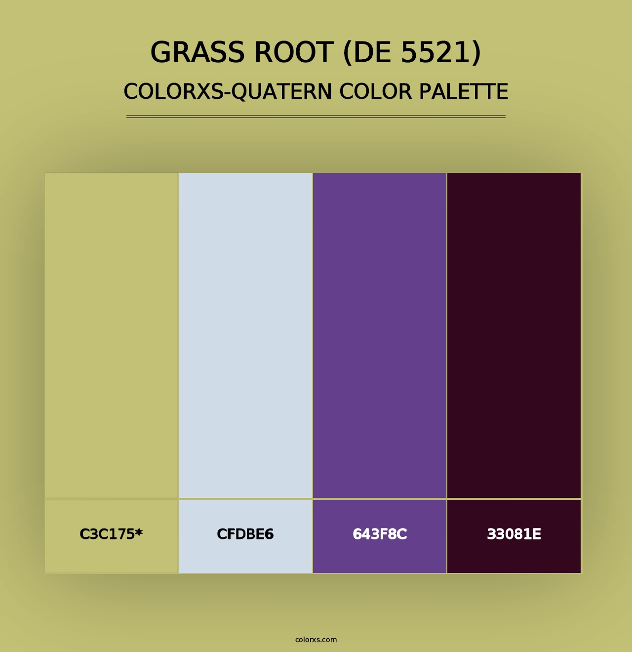 Grass Root (DE 5521) - Colorxs Quad Palette