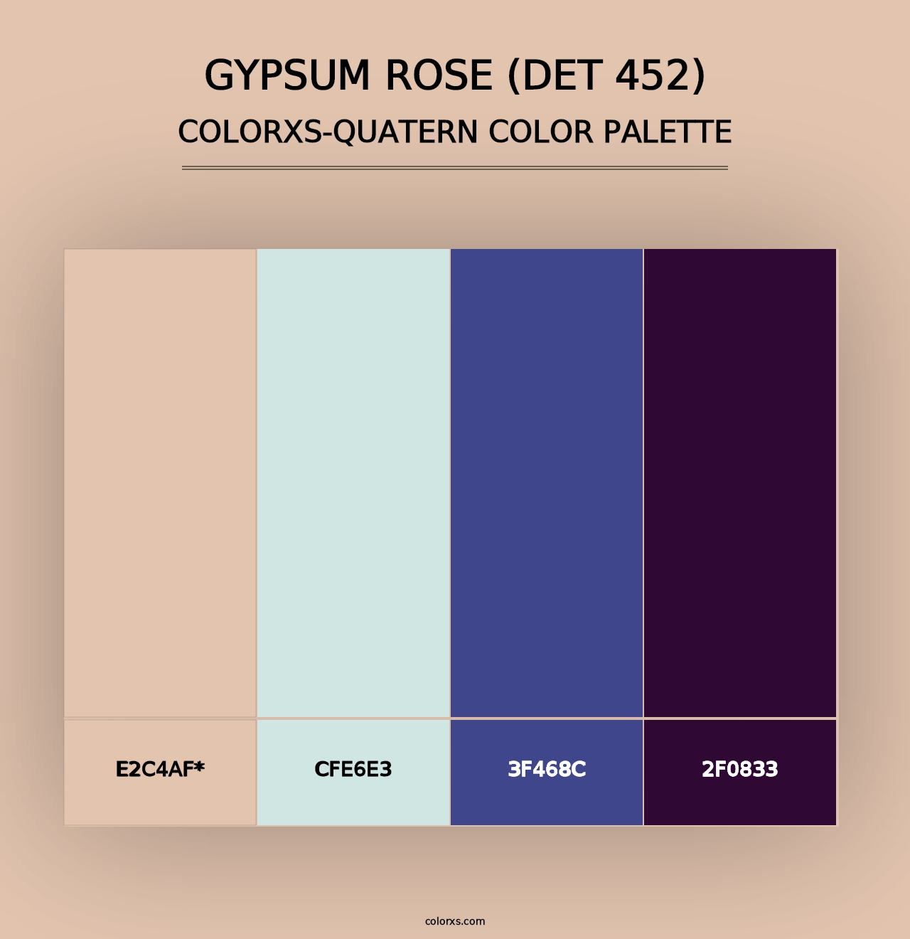 Gypsum Rose (DET 452) - Colorxs Quad Palette