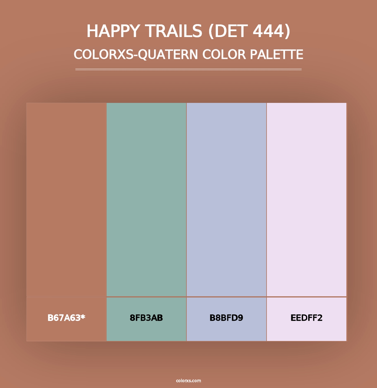 Happy Trails (DET 444) - Colorxs Quad Palette