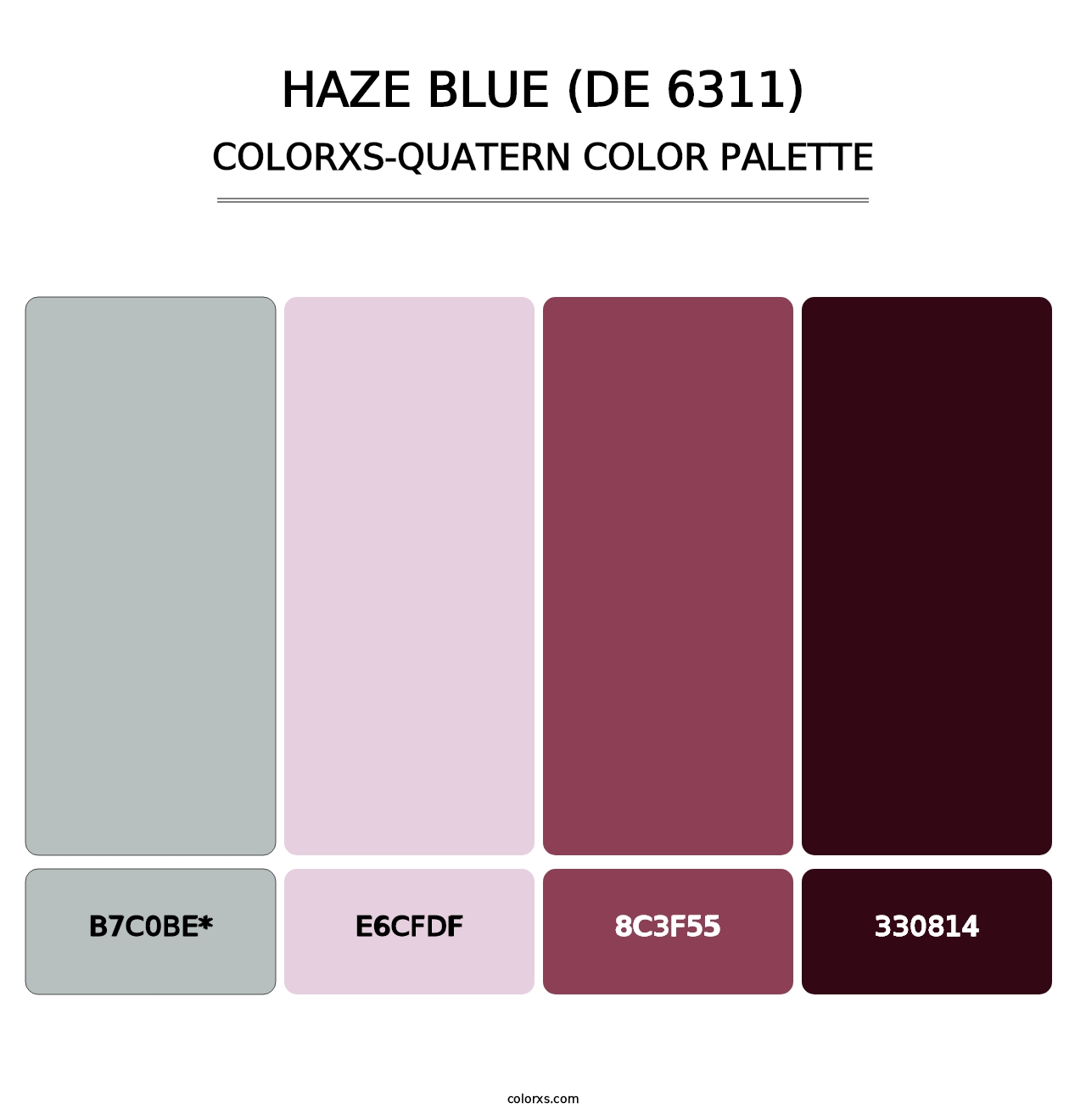 Haze Blue (DE 6311) - Colorxs Quad Palette