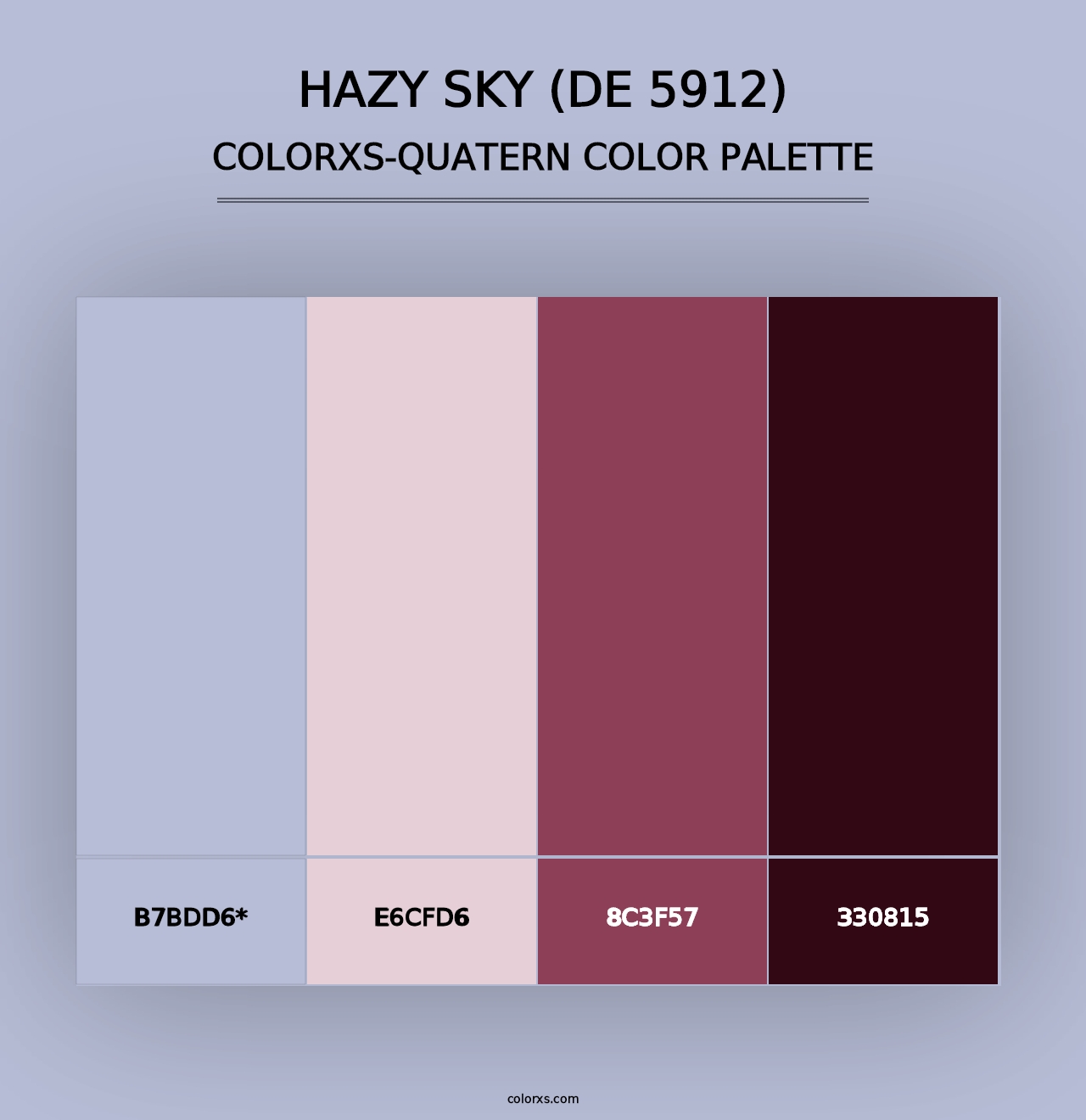 Hazy Sky (DE 5912) - Colorxs Quad Palette