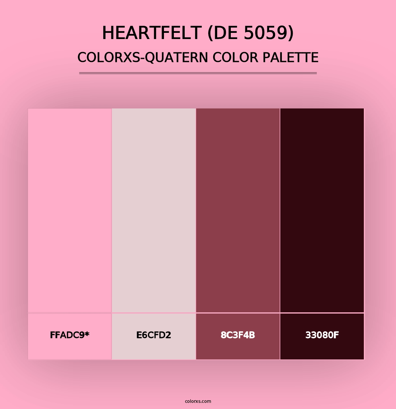 Heartfelt (DE 5059) - Colorxs Quad Palette