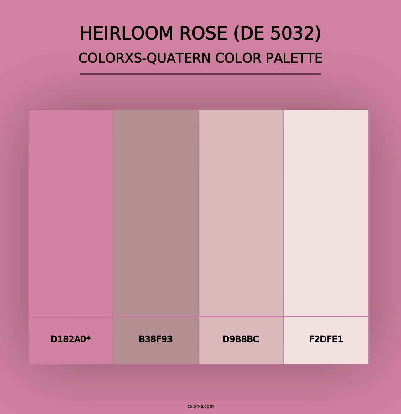 Heirloom Rose (DE 5032) - Colorxs Quad Palette