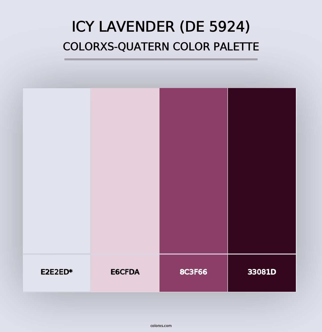 Icy Lavender (DE 5924) - Colorxs Quad Palette