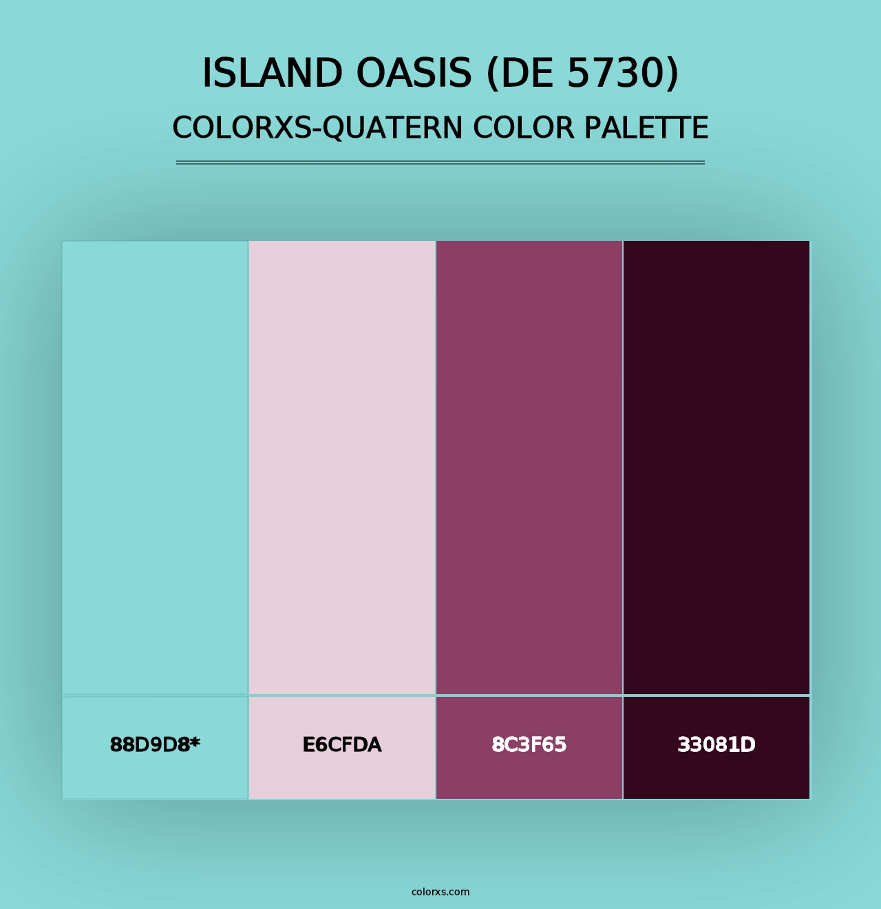 Island Oasis (DE 5730) - Colorxs Quad Palette