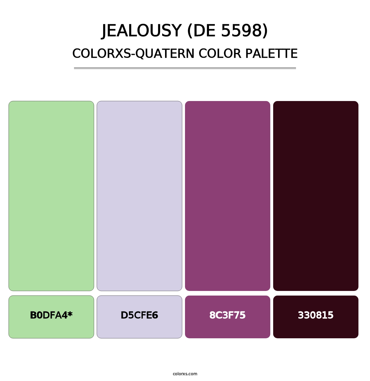 Jealousy (DE 5598) - Colorxs Quad Palette