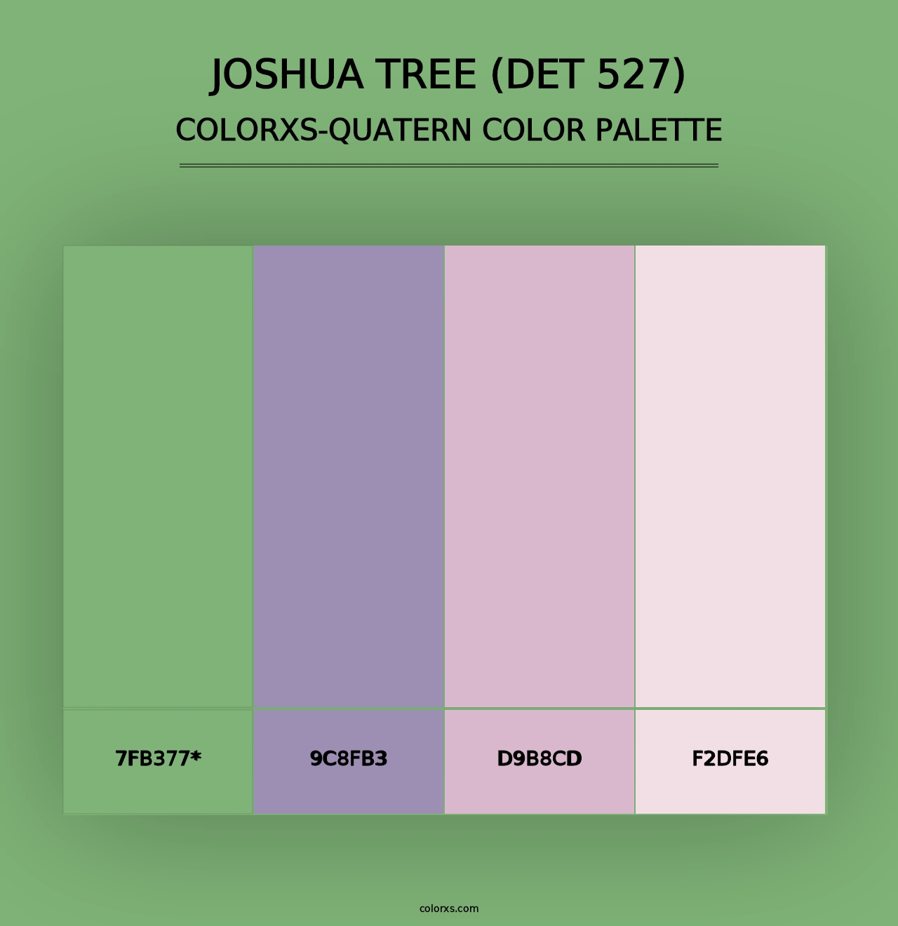 Joshua Tree (DET 527) - Colorxs Quad Palette