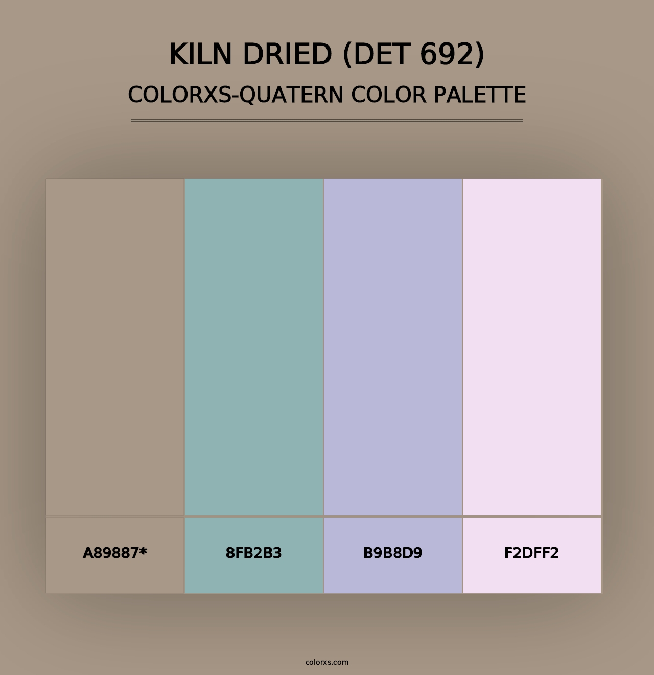 Kiln Dried (DET 692) - Colorxs Quad Palette