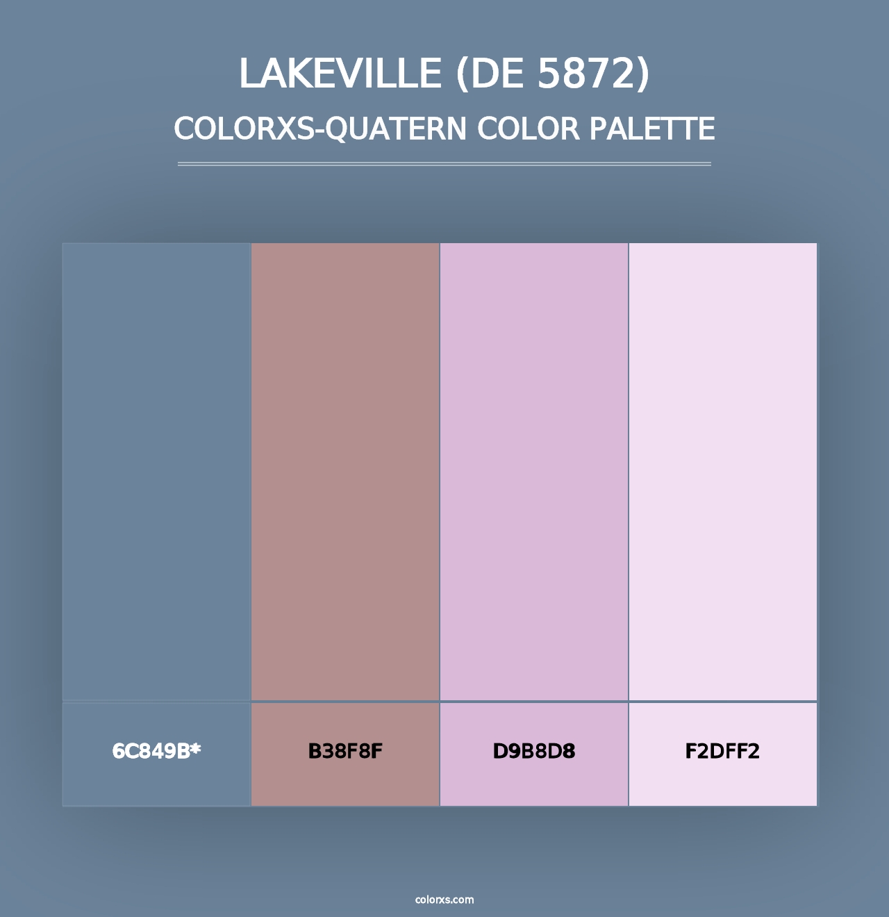 Lakeville (DE 5872) - Colorxs Quad Palette